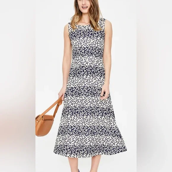 Boden | Dresses | Boden Womens Rosamund Sleeveless Jersey Midi Dress Size |  Poshmark